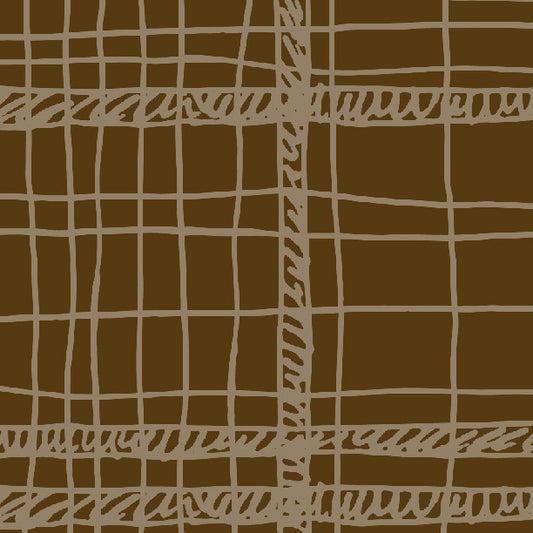 Chocolate Cake Messy Plaid Cardstock 37-103