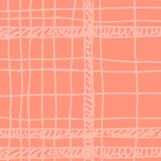 Peaches 'n Cream Messy Plaid Cardstock 37-103