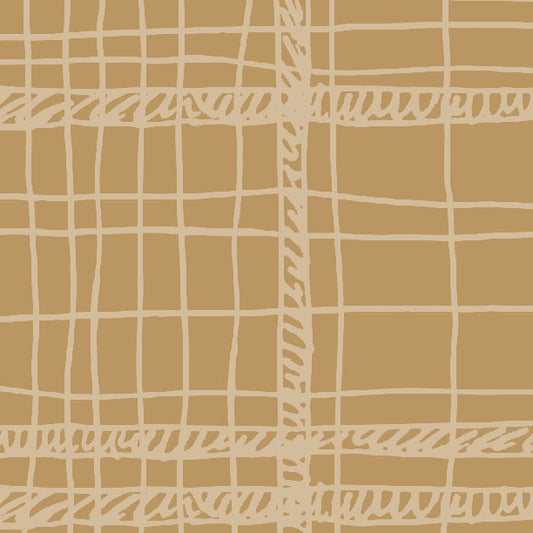 Toadstool Tan Messy Plaid Cardstock 37-103