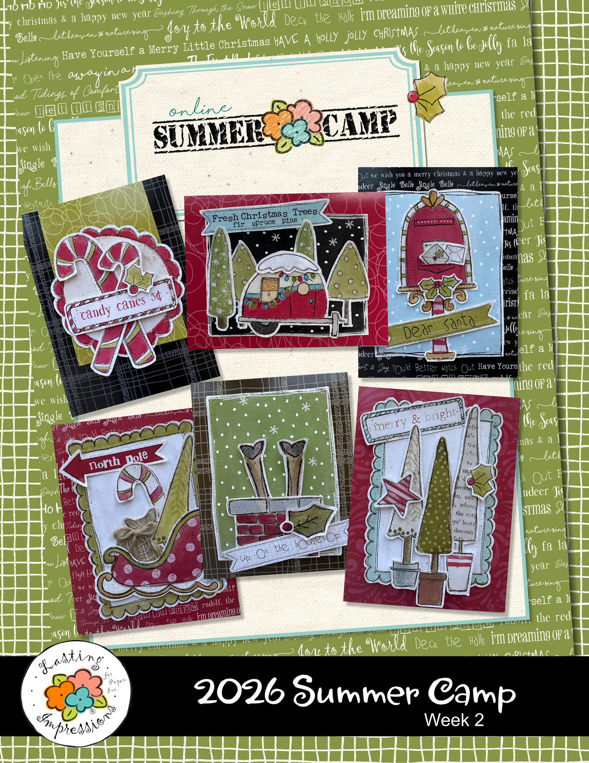 2026 Online Summer Card Camp Week 2 - Make 2 of each card, ea variation plus bonus tags
