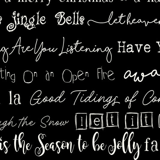 Christmas Tunes Blackbird Cardstock  37-106