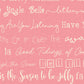 Christmas Tunes Pink Geranium Cardstock  37-106