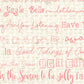 Christmas Tunes Pink Geranium Reverse Cardstock  37-106