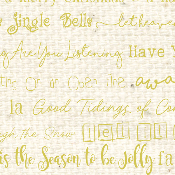 Christmas Tunes Pistachio Reverse Cardstock  37-106