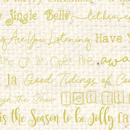 Christmas Tunes Pistachio Reverse Cardstock  37-106