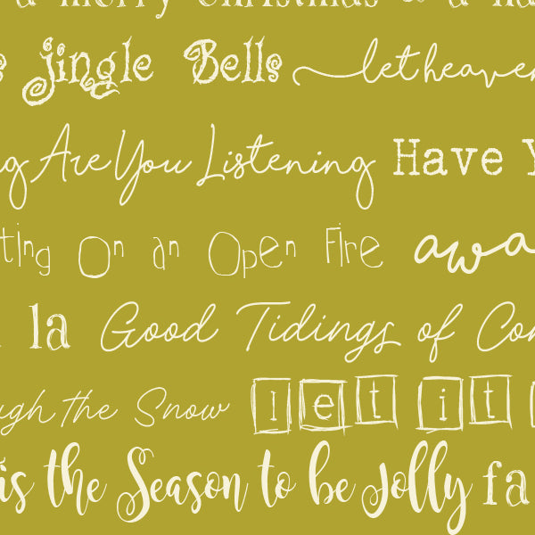Christmas Tunes Pistachio Cardstock  37-106