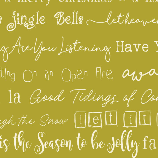 Christmas Tunes Pistachio Cardstock  37-106