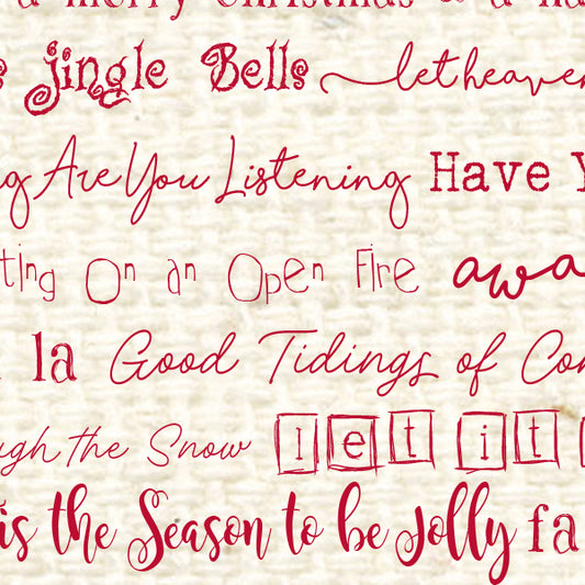 Christmas Tunes Red Wagon Reverse Cardstock  37-106