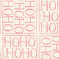 Ho Ho Ho Pink Geranium Reverse Cardstock  37-106