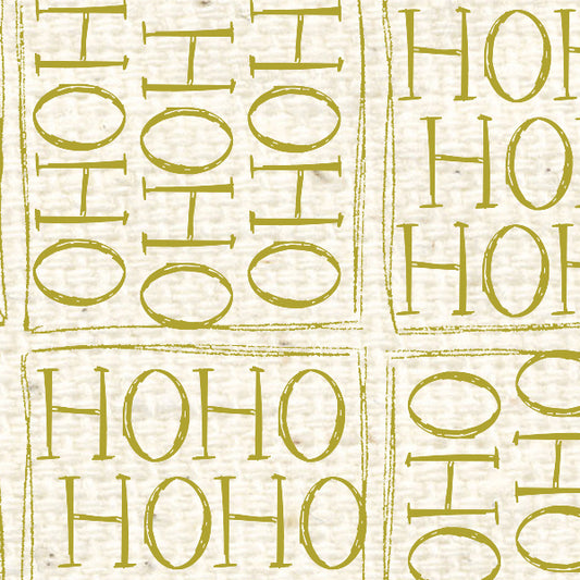 Ho Ho Ho Pistachio Reverse Cardstock  37-106