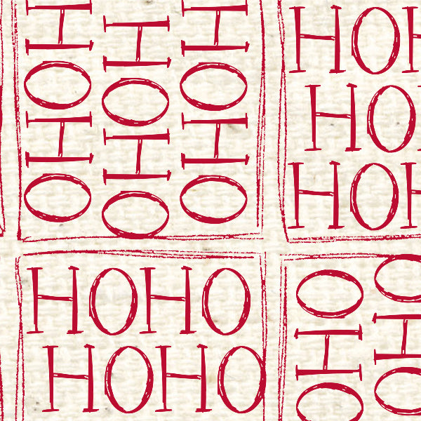 Ho Ho Ho Red Wagon Reverse Cardstock  37-106