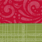 Inch Worm Messy Plaid Red Wagon Flourish Double Sided Cardstock  29-105