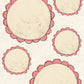 CCO 1008 Card Cut Out 1008 Scalloped Pink Geranium Circle Frame