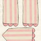 CCO 1023 Card Cut Out 1023 Pink Geranium Scalloped Tag