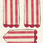CCO 1025 Card Cut Out 1025 Red Wagon Scalloped Tag