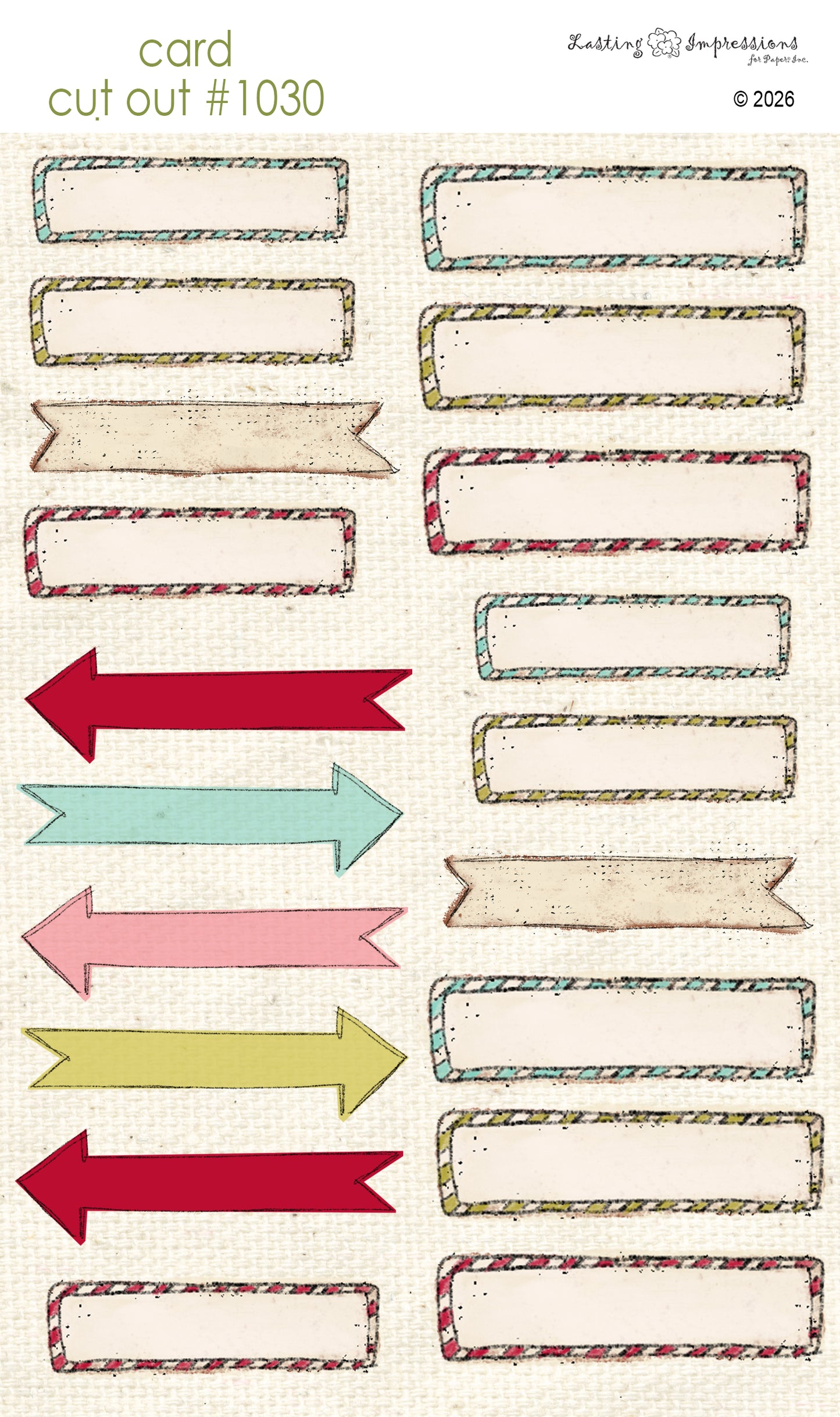 CCO 1030 Card Cut Out 1030 Blank Frames