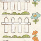 CCO 421 Card Cut Out #421 Picket Fence & Flowers