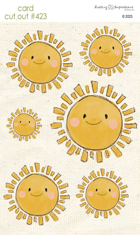 CCO 423 Card Cut Out #423 Smiling Sun