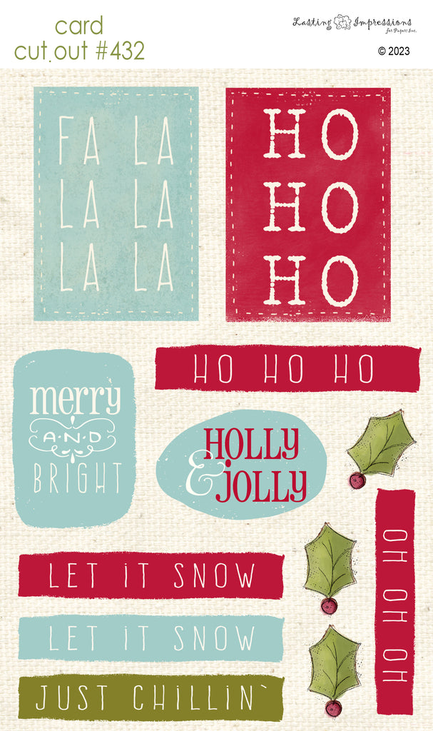 CCO 432 Card Cut Out #432 Christmas Sentiments