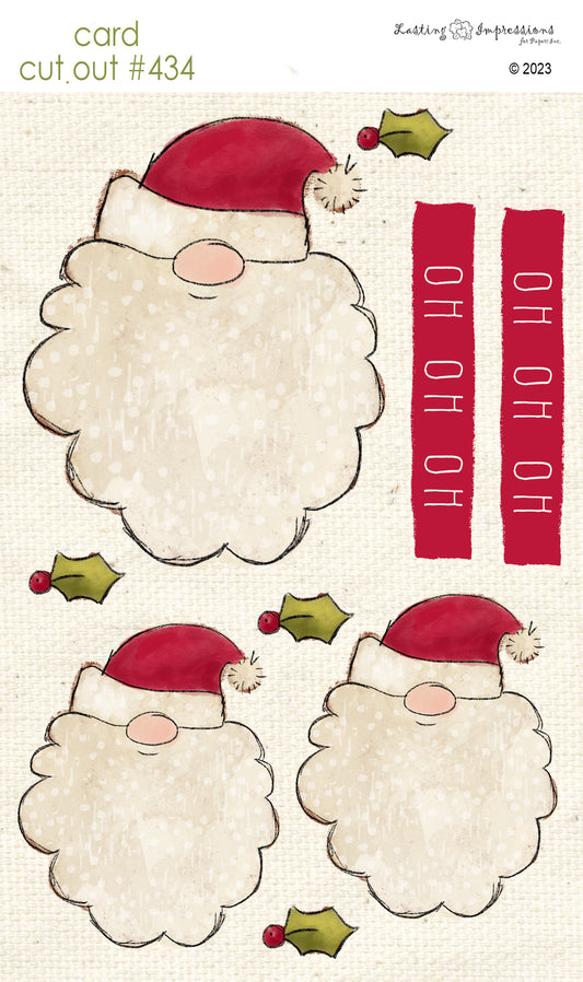 CCO 434 Card Cut Out #434 Santa