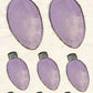 CCO 439 Card Cut Out #439 Christmas Bulb Vintage Lilac