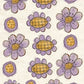 CCO 452 Card Cut Out #452 Vintage Lilac Posies - Small