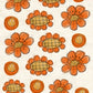 CCO 454 Card Cut Out #454Orange Poppy Posies - Small