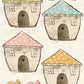 CCO 457 Card Cut Out #457 Round Birdhouses - Large