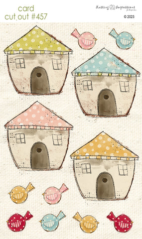 CCO 457 Card Cut Out #457 Round Birdhouses - Large