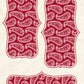 CCO 467 Card Cut Out #467 Red Wagon Paisley Shape