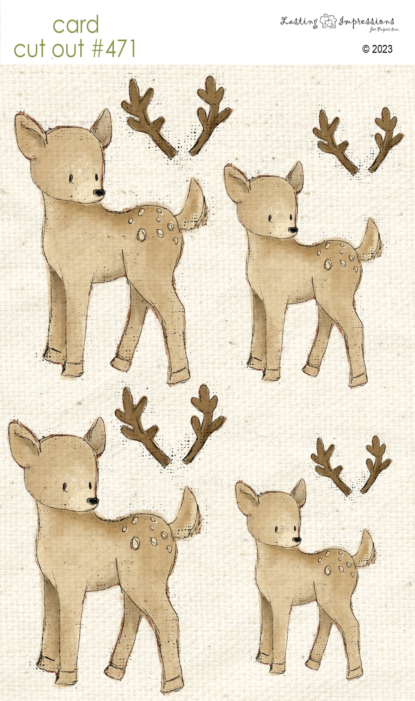 CCO 471 Card Cut Out #470 Deer