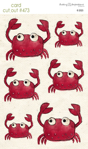 CCO 473 Card Cut Out #473 Red Crab
