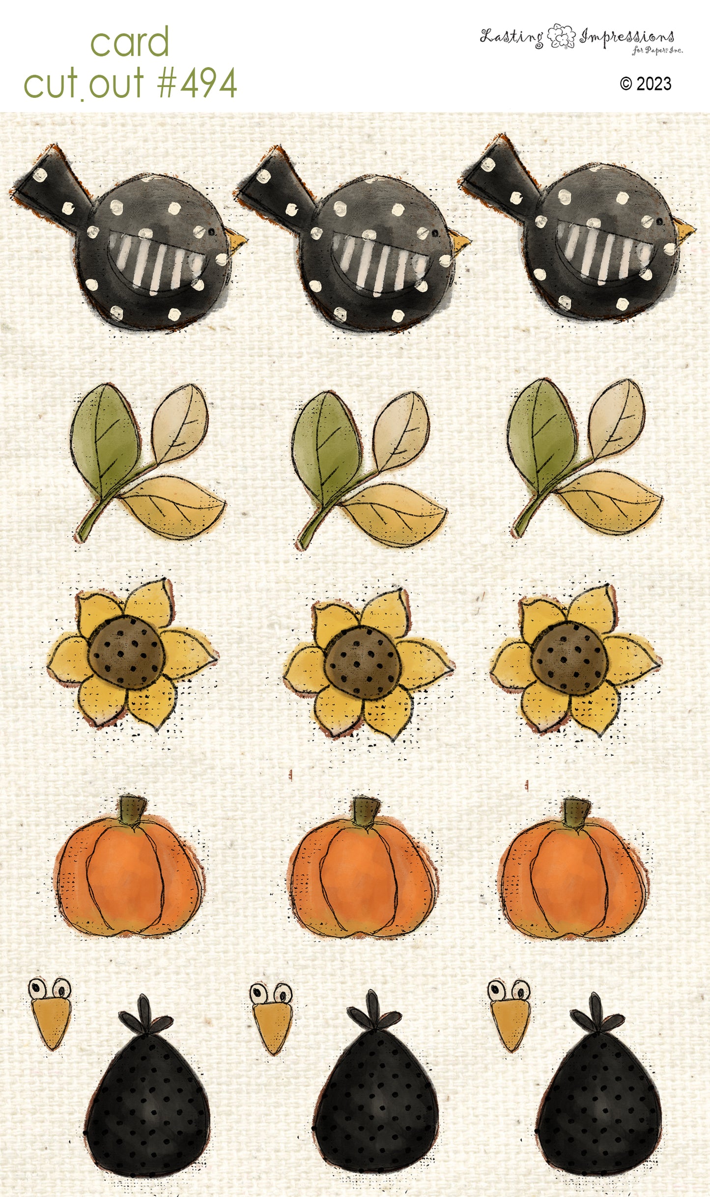 CCO 494 Card Cut Out #494 Fall Minis