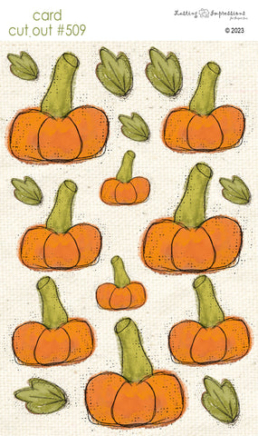 CCO 509 Card Cut Out #509 Squatty Pumpkin