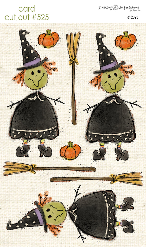 CCO 525 Card Cut Out #525 Halloween Witch