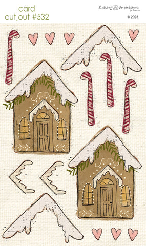 CCO 532 Card Cut Out #532 Gingerbread House - Med