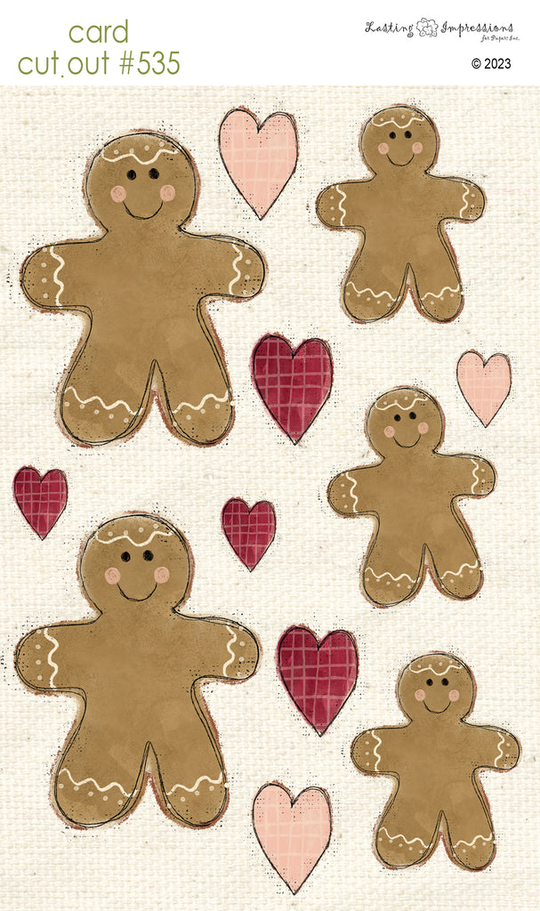 CCO 535 Card Cut Out #535 Gingerbread Cookies