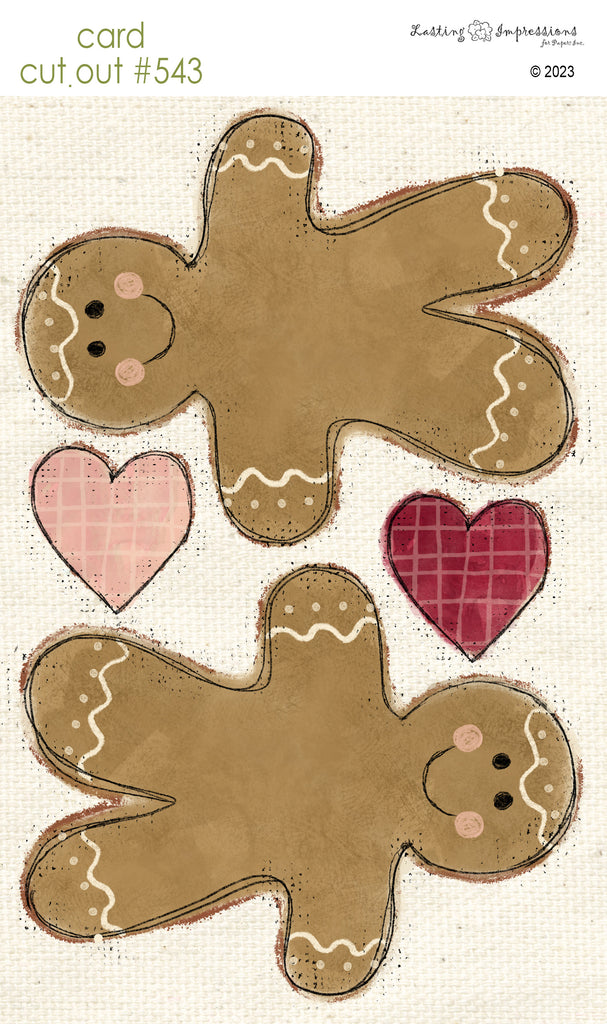 CCO 543 Card Cut Out #543 Gingerbread Boy Large
