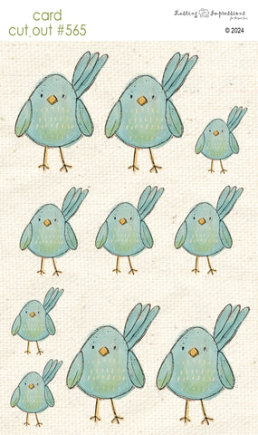 CCO 565 Card Cut Out # 565 Little Blue Bird