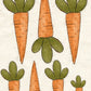 CCO 566 Card Cut Out # 566 Dotted Carrots