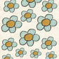 CCO 573 Card Cut Out # 573 Sea Foam Chunky Flower