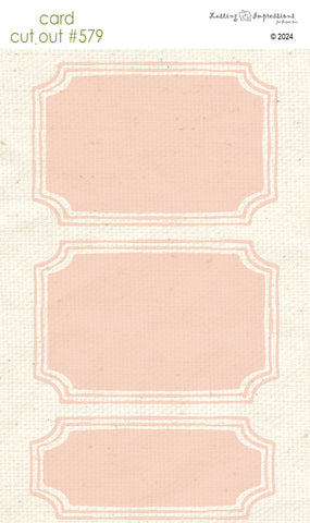 CCO 579 Card Cut Out # 579 Pink Geranium Light Frames