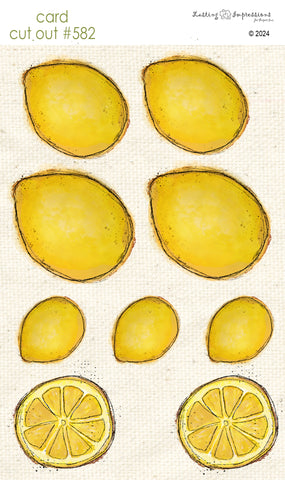 CCO 582 Card Cut Out # 582 Lemons