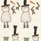 CCO 615 Card Cut Out #615 Snowman with Skinny Legs