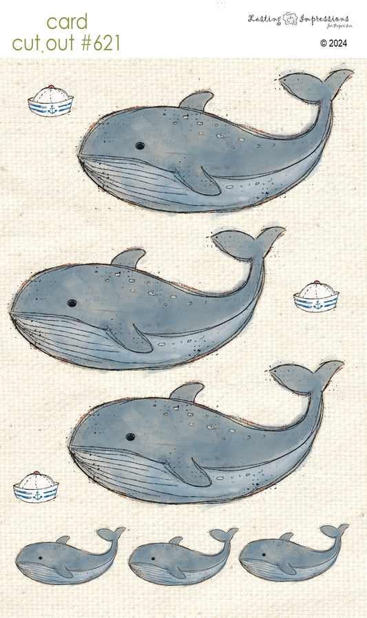 CCO 621 Card Cut Out #621 Whale