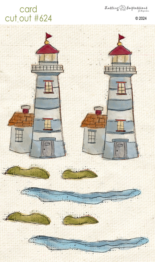 CCO 624 Card Cut Out #624 Lighthouse