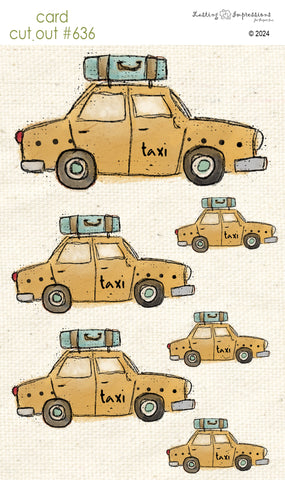 ******** CCO 636 Card Cut Out #636 Taxi