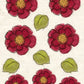 CCO 641 Card Cut Out #641 Red Zinnias