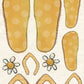 CCO 653 Card Cut Out #653 Yellow Flip Flops