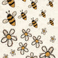 CCO 674 Card Cut Out #674 Bumble Bees & Daisies